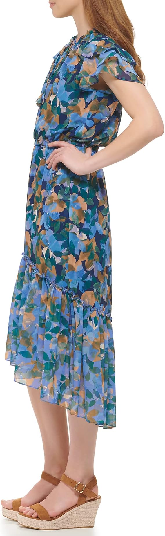 Women's Casual Layered Printed Dress